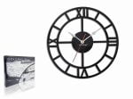 Rzymski zegar ścienny RZYM L - Czarny
