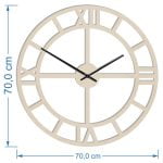 Rzymski zegar ścienny RZYM XL - brąz
