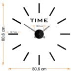 Nowoczesny zegar ścienny Linea V2