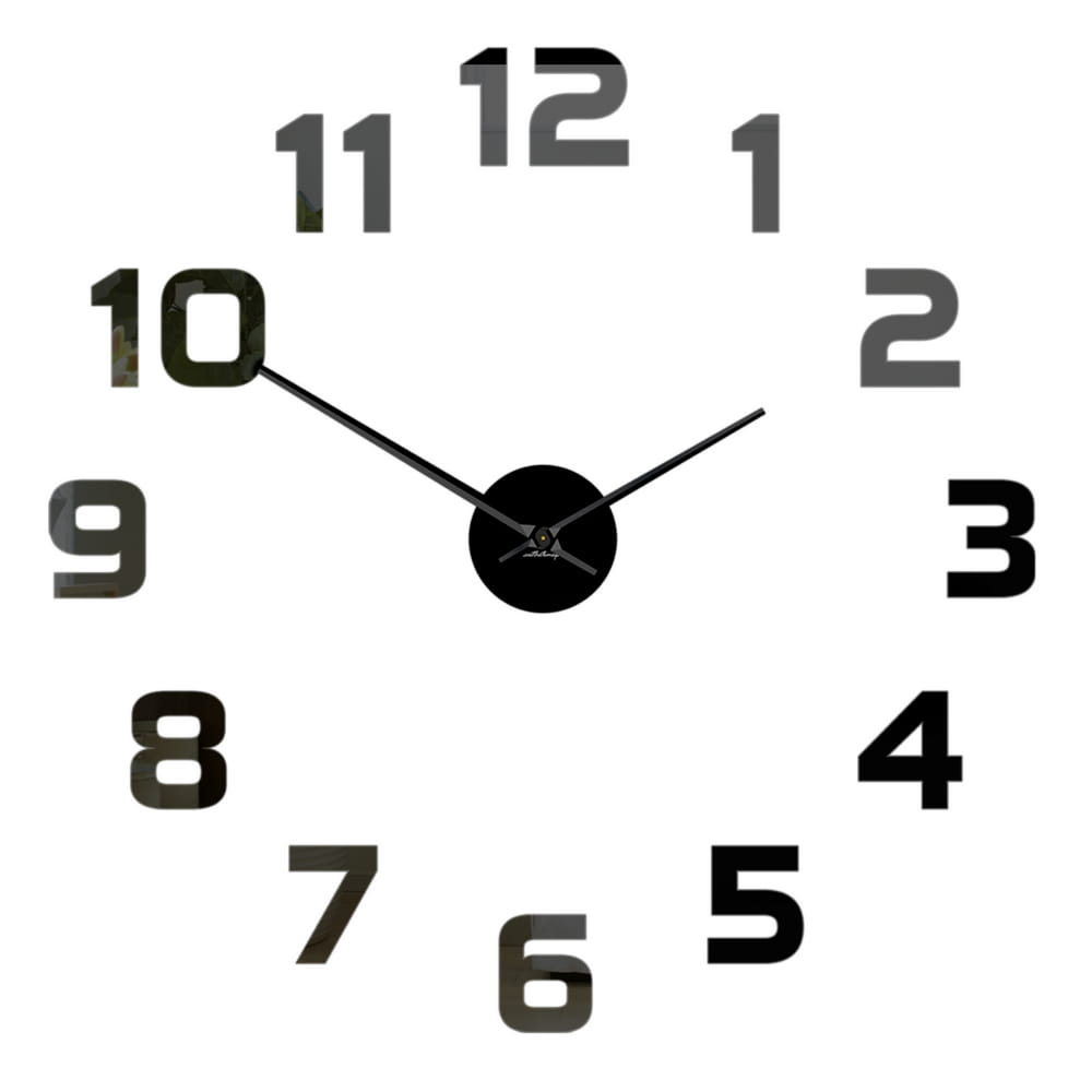 Zegar ścienny Samfire - czarny
