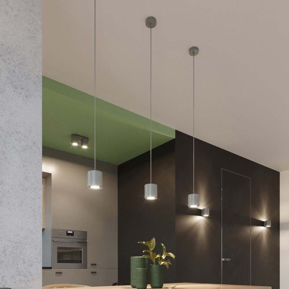 Lampa wisząca ORBIS 1 szary