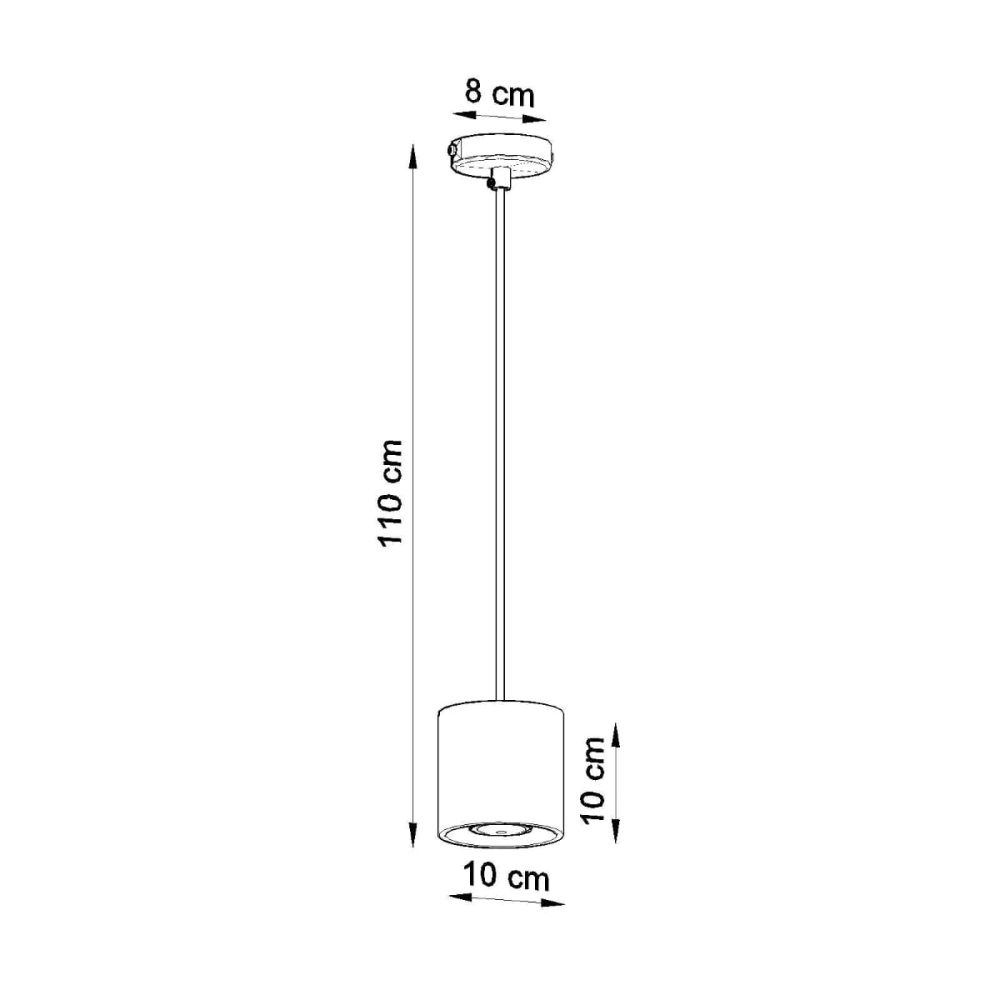 Lampa wisząca ORBIS 1 biały