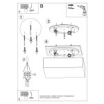 Plafon HORUS 35 szary