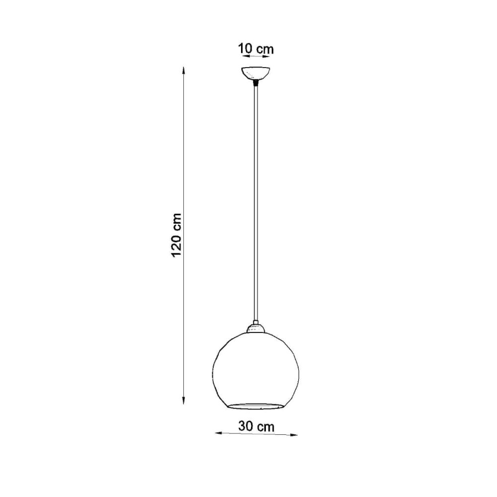 Lampa wisząca BALL szampański