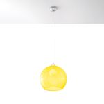 Lampa wisząca BALL żółta