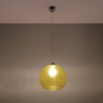 Lampa wisząca BALL żółta