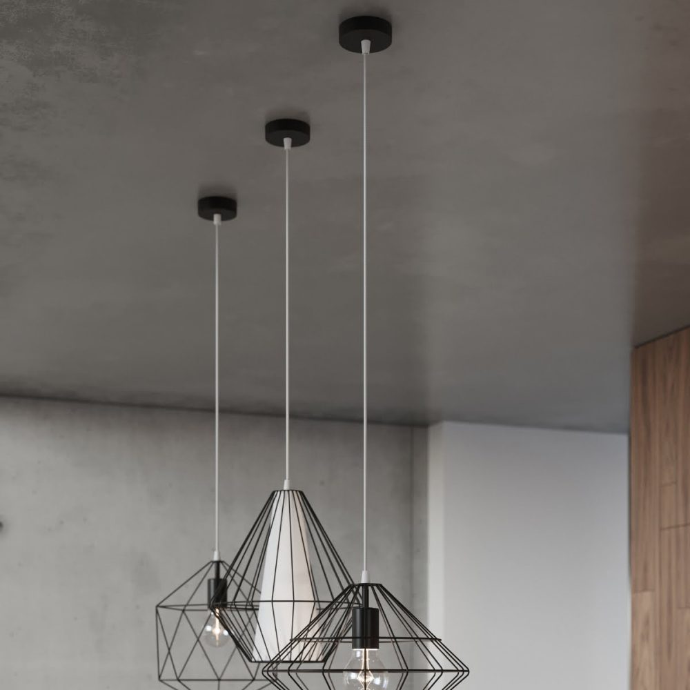 Lampa wisząca DEMI czarna
