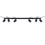 Plafon RING 6L czarny