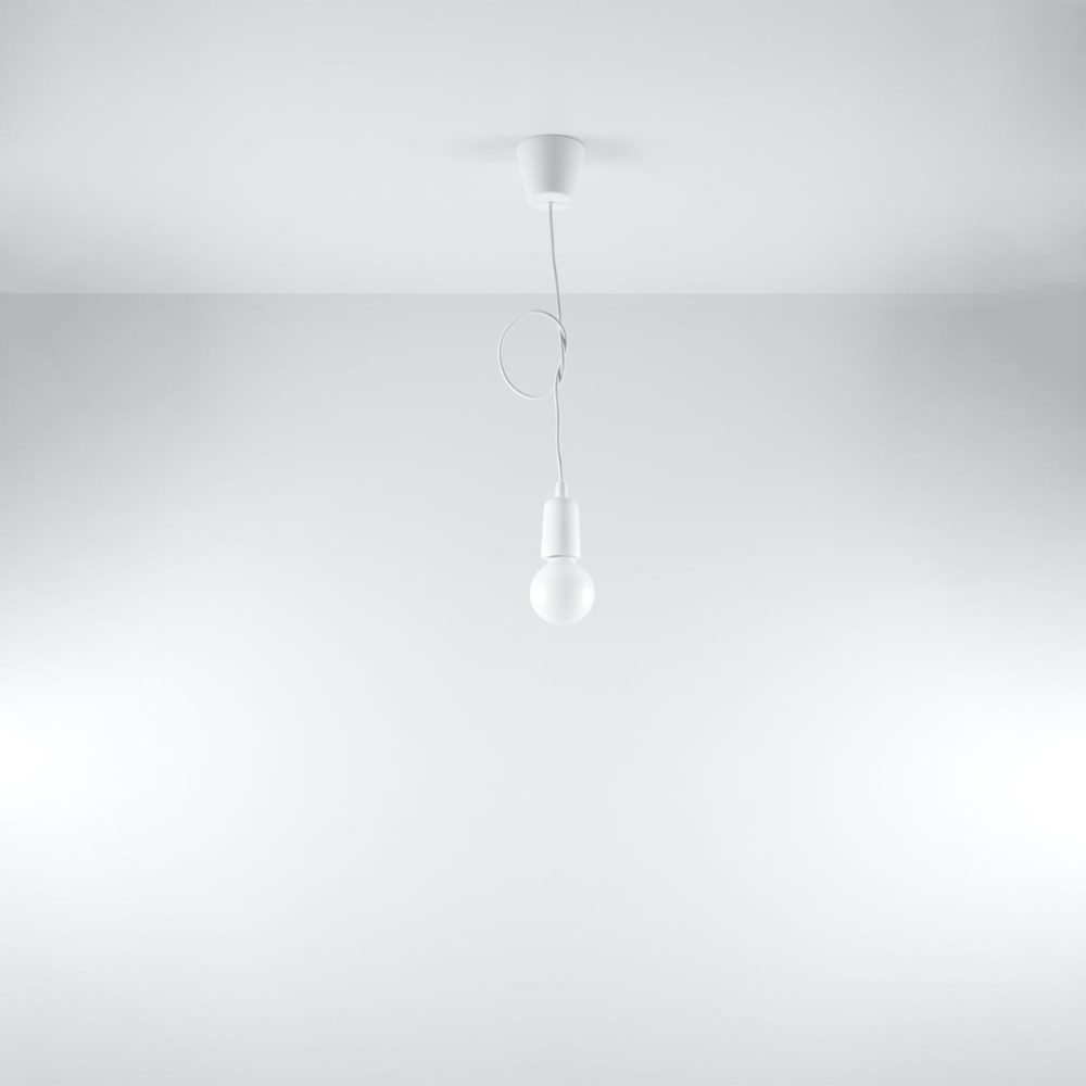 Lampa wisząca DIEGO 1 biała