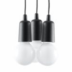 Lampa wisząca DIEGO 3 czarna