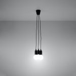 Lampa wisząca DIEGO 3 czarna