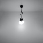 Lampa wisząca DIEGO 3 czarna