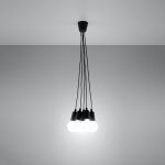 Lampa wisząca DIEGO 5 czarna