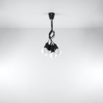 Lampa wisząca DIEGO 5 czarna