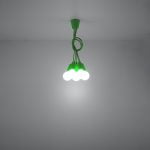 Lampa wisząca DIEGO 5 zielony