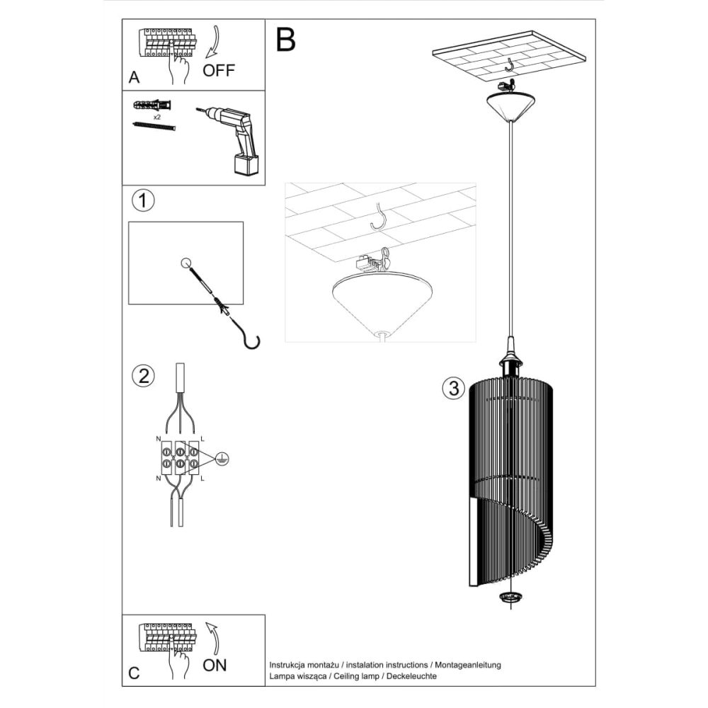 Lampa wisząca ALEXIA