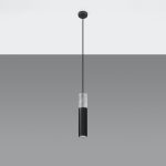 Lampa wisząca BORGIO 1 czarny