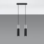 Lampa wisząca BORGIO 2 czarny