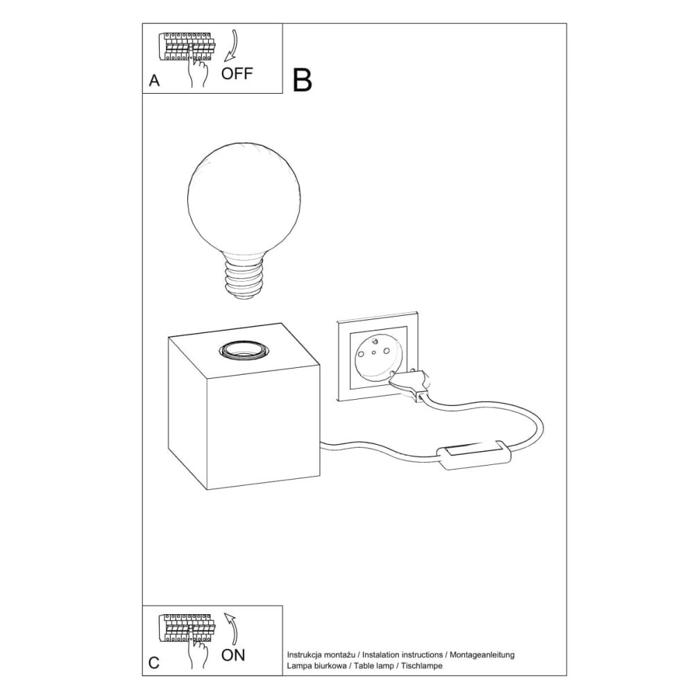 Lampa biurkowa ARIZ naturalne drewno