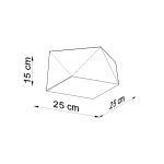 Plafon HEXA 25 biały