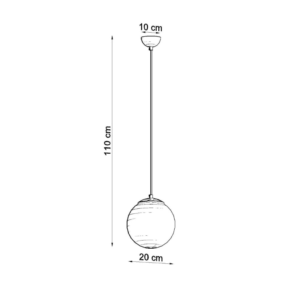 Lampa wisząca UGO 20 złota