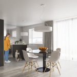 Żyrandol SATURNO SLIM 50 biały