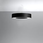 Żyrandol SATURNO 90 czarny