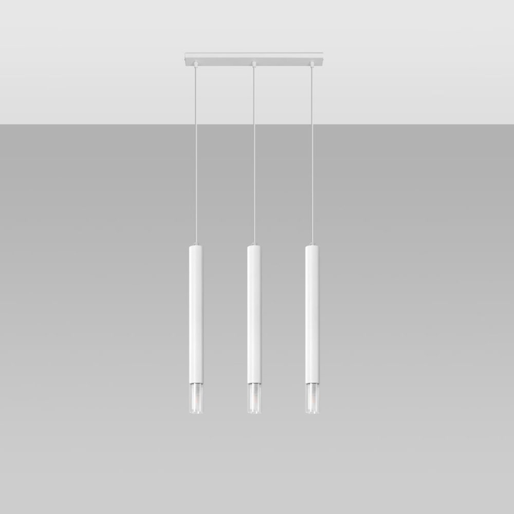 Lampa wisząca WEZYR 3 biała