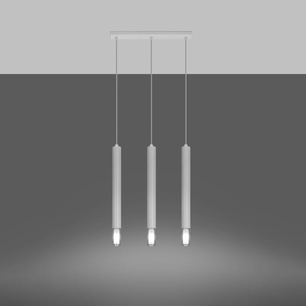 Lampa wisząca WEZYR 3 biała