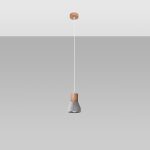 Lampa wisząca QUBIC szara