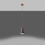 Lampa wisząca QUBIC szara