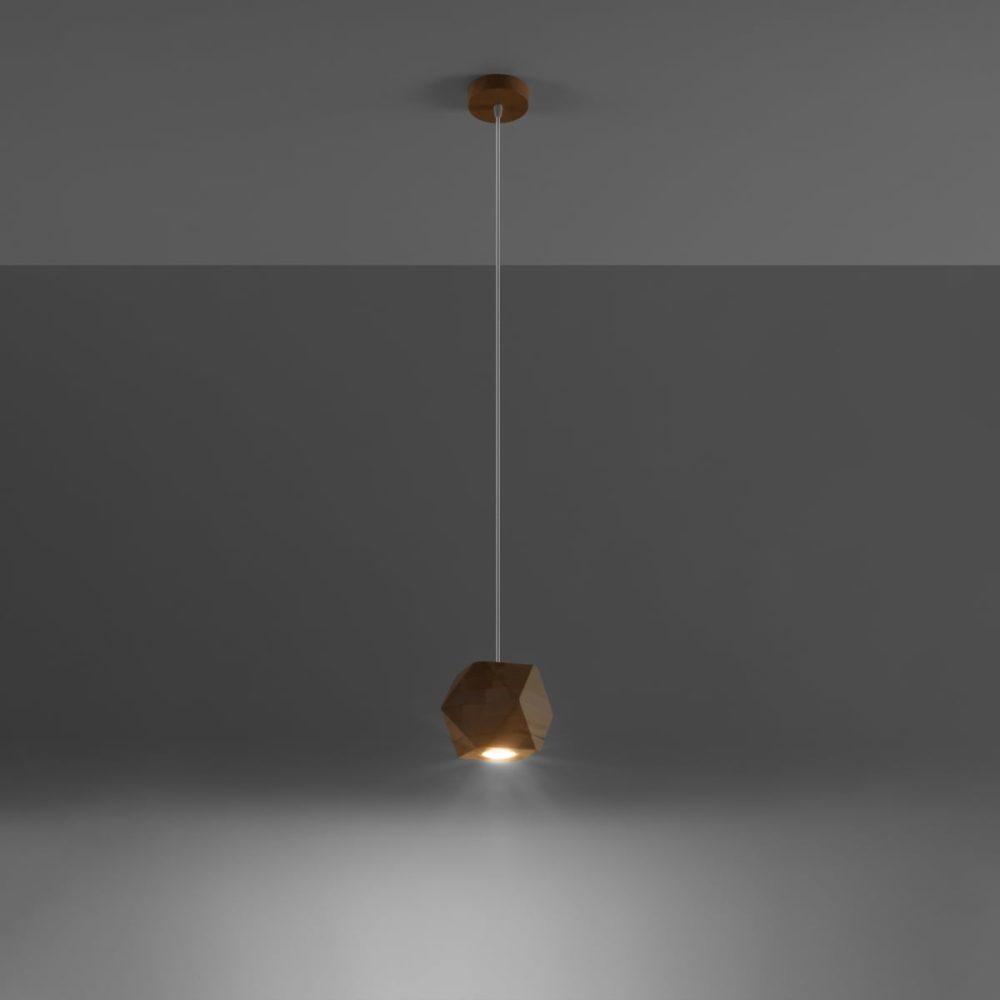 Lampa wisząca WOODY naturalne drewno