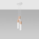 Lampa wisząca PABLO 3P biała
