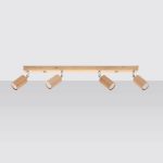 Plafon BERG 4 naturalne drewno