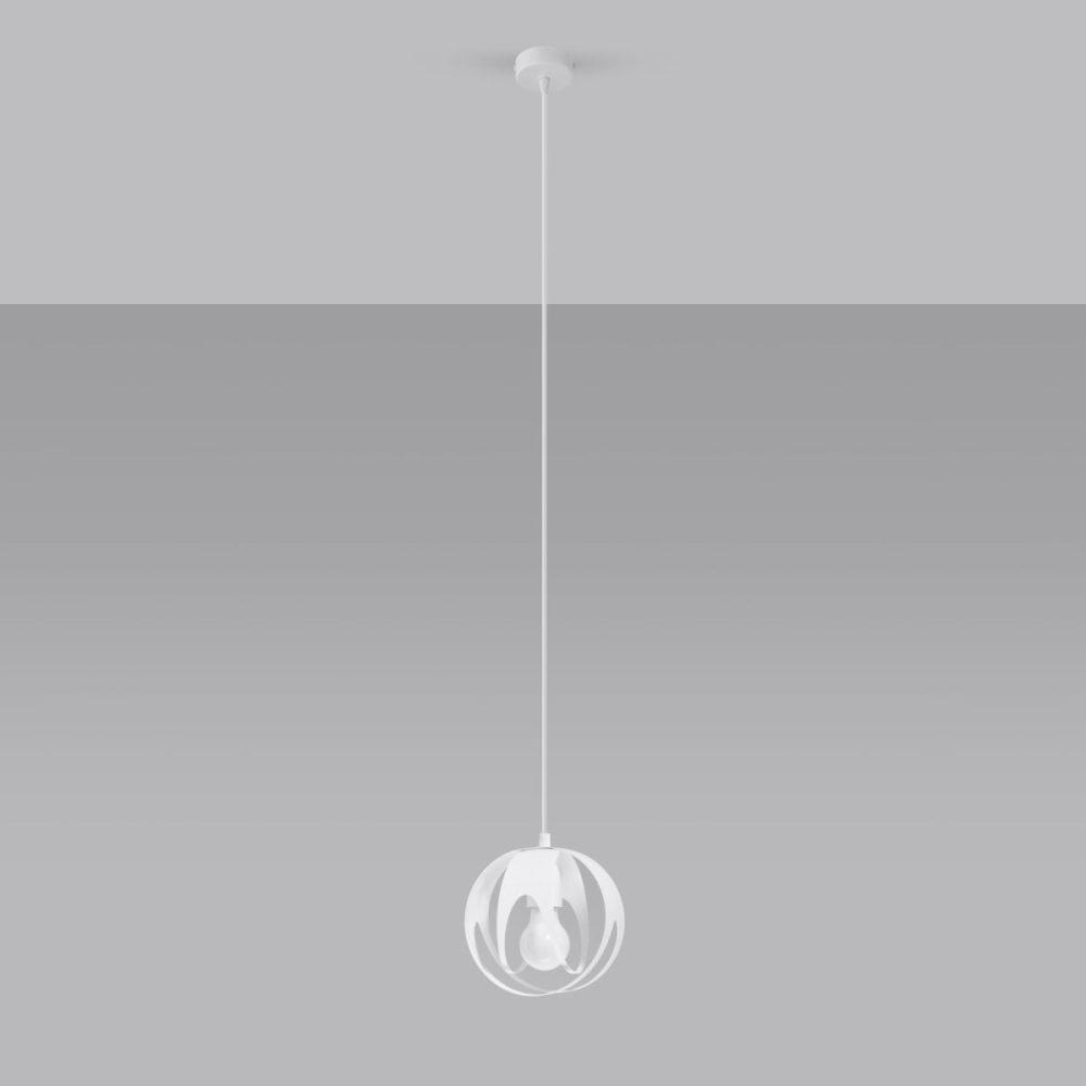 Lampa wisząca TULOS 1 biała
