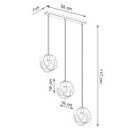 Lampa wisząca TULOS 3L biała