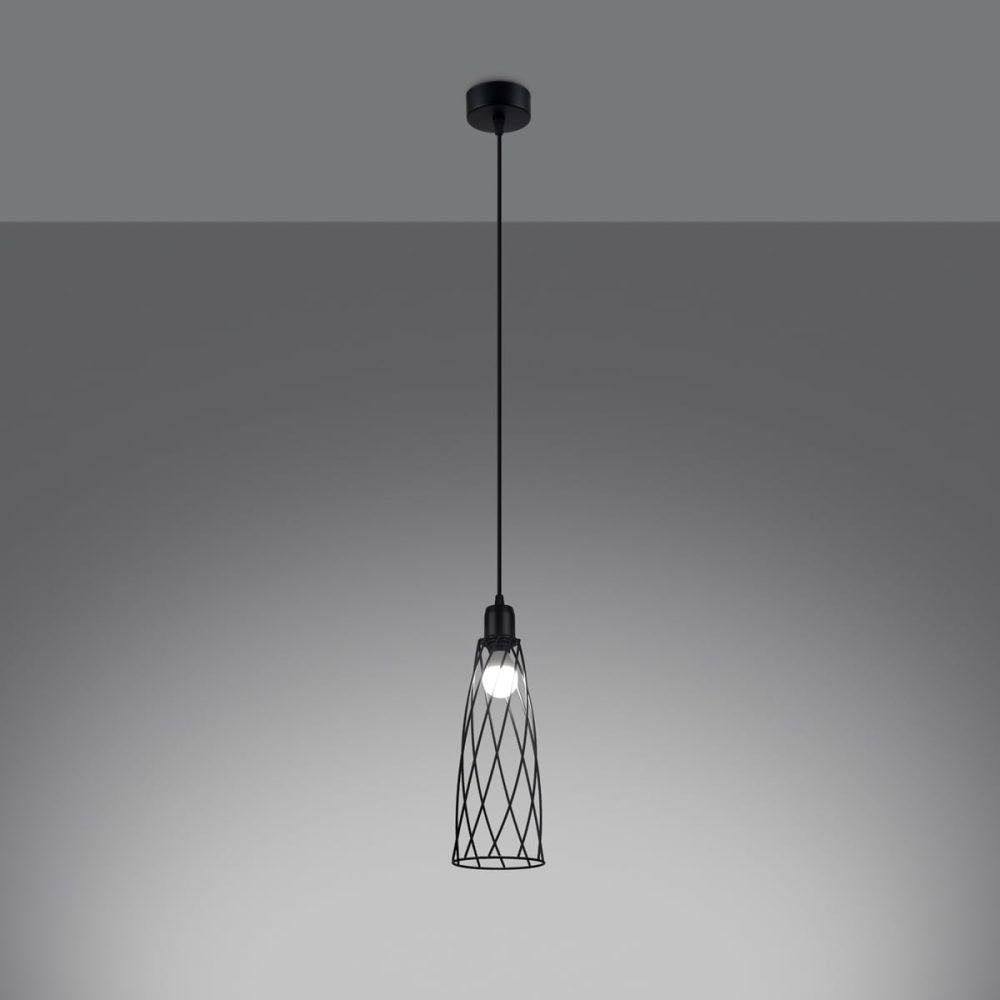 Lampa wisząca SUBA 1 czarna