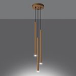 Lampa wisząca PASTELO 3P złota