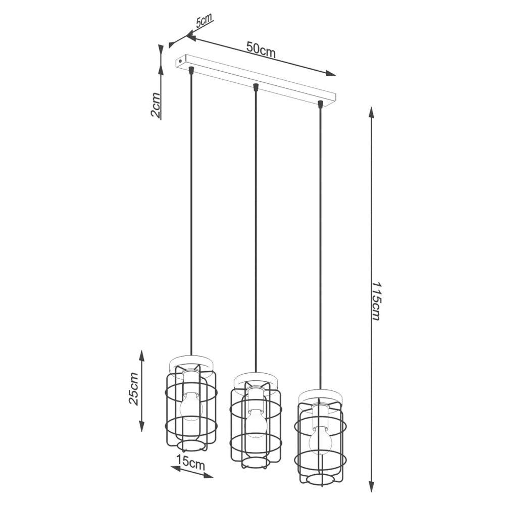 Lampa wisząca GOTTO 3L