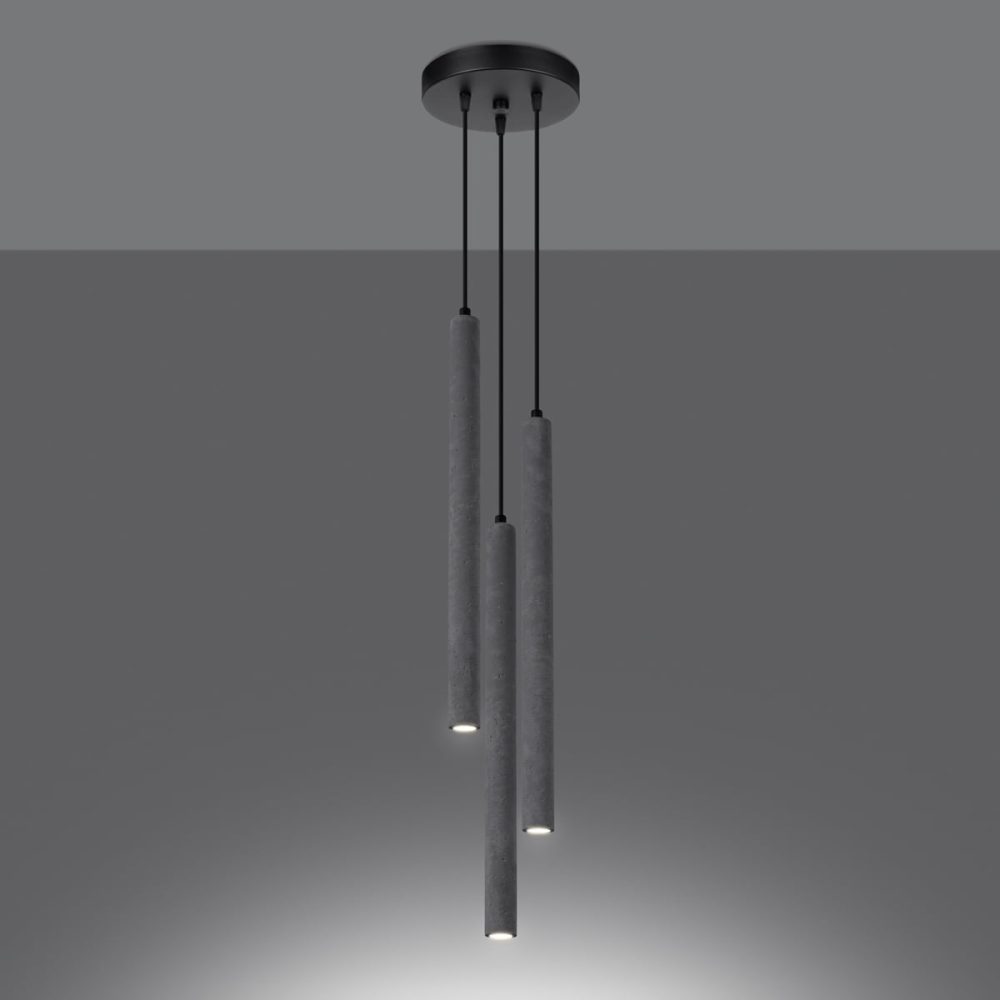 Lampa wisząca PASTELO 3P beton