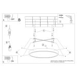 Plafon ONYX 60 biały LED 3000K