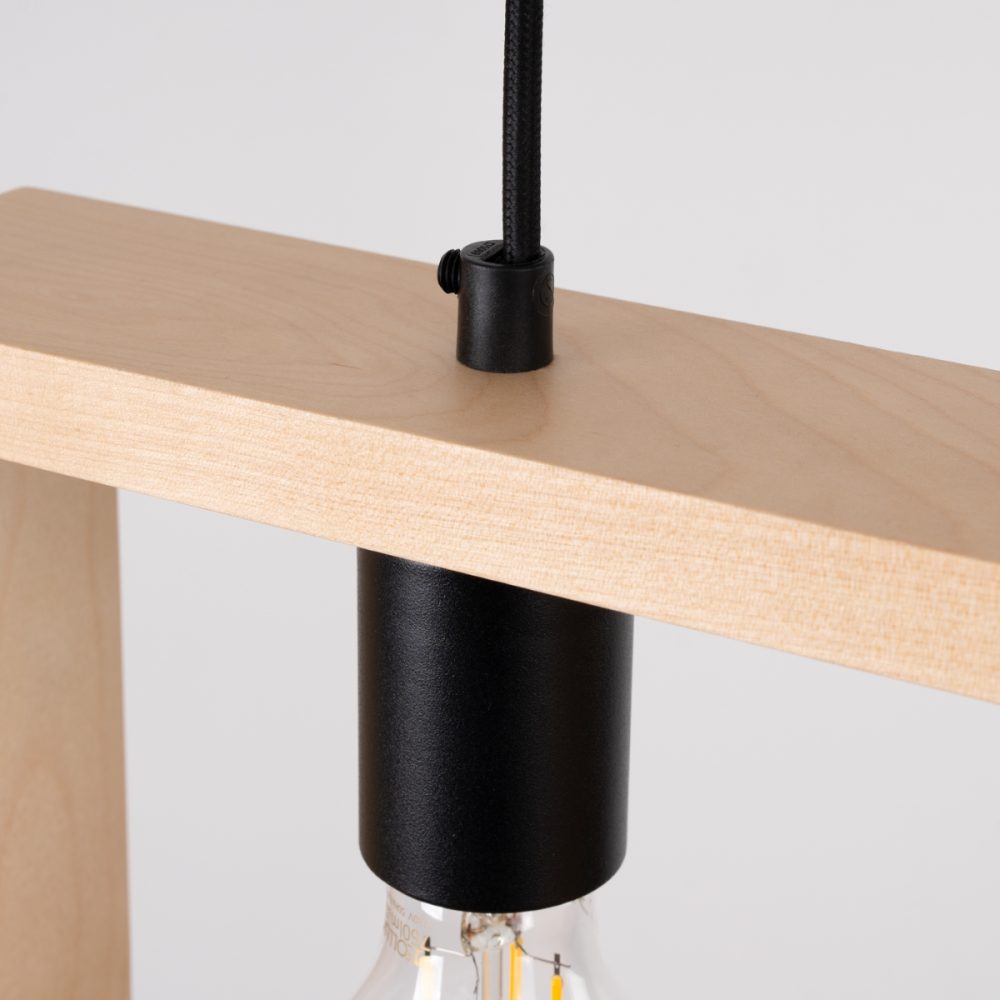 Lampa wisząca ARIES naturalne drewno