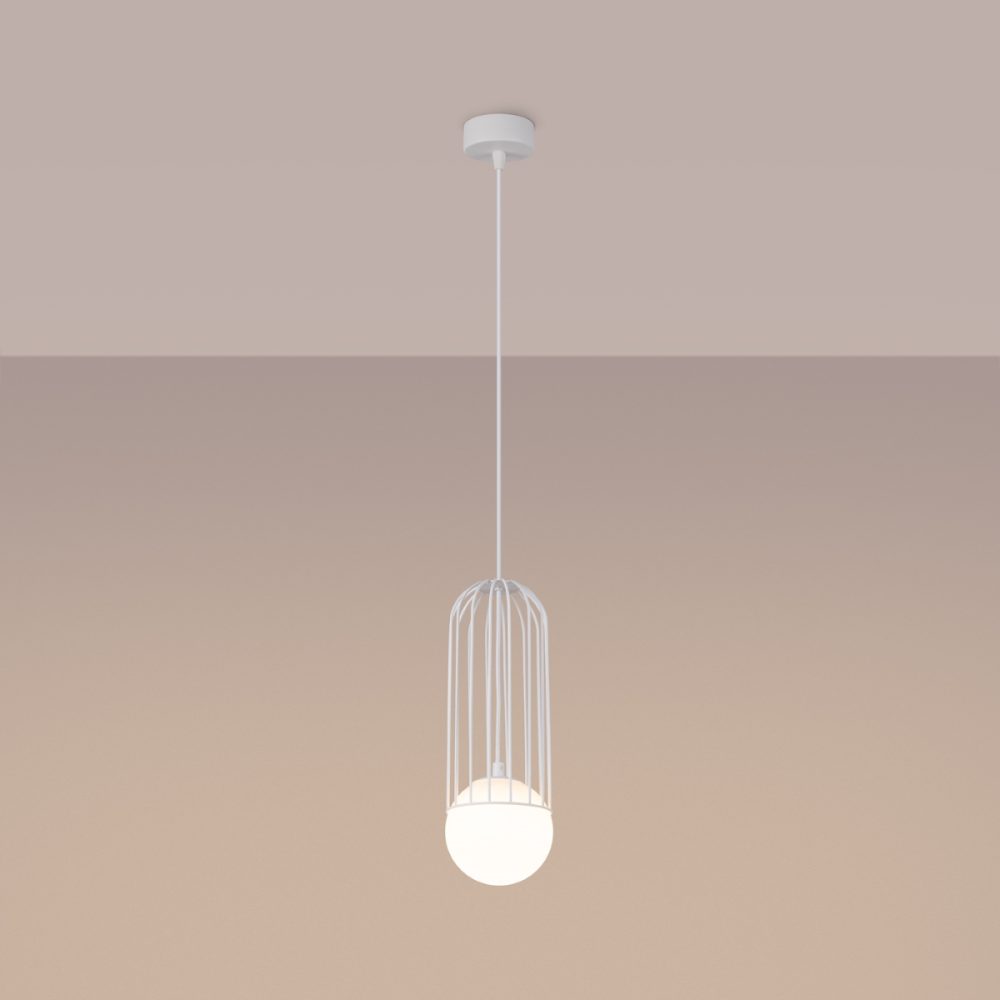 Lampa wisząca BRINA 1 biała