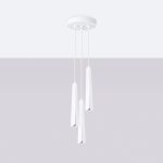 Lampa wisząca PRYSM 3P biała