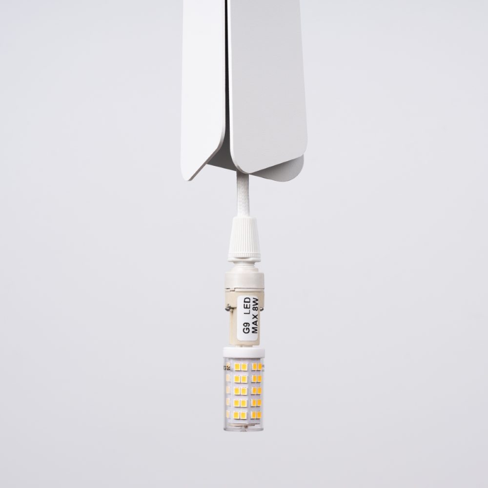 Lampa wisząca PRYSM 3L biała