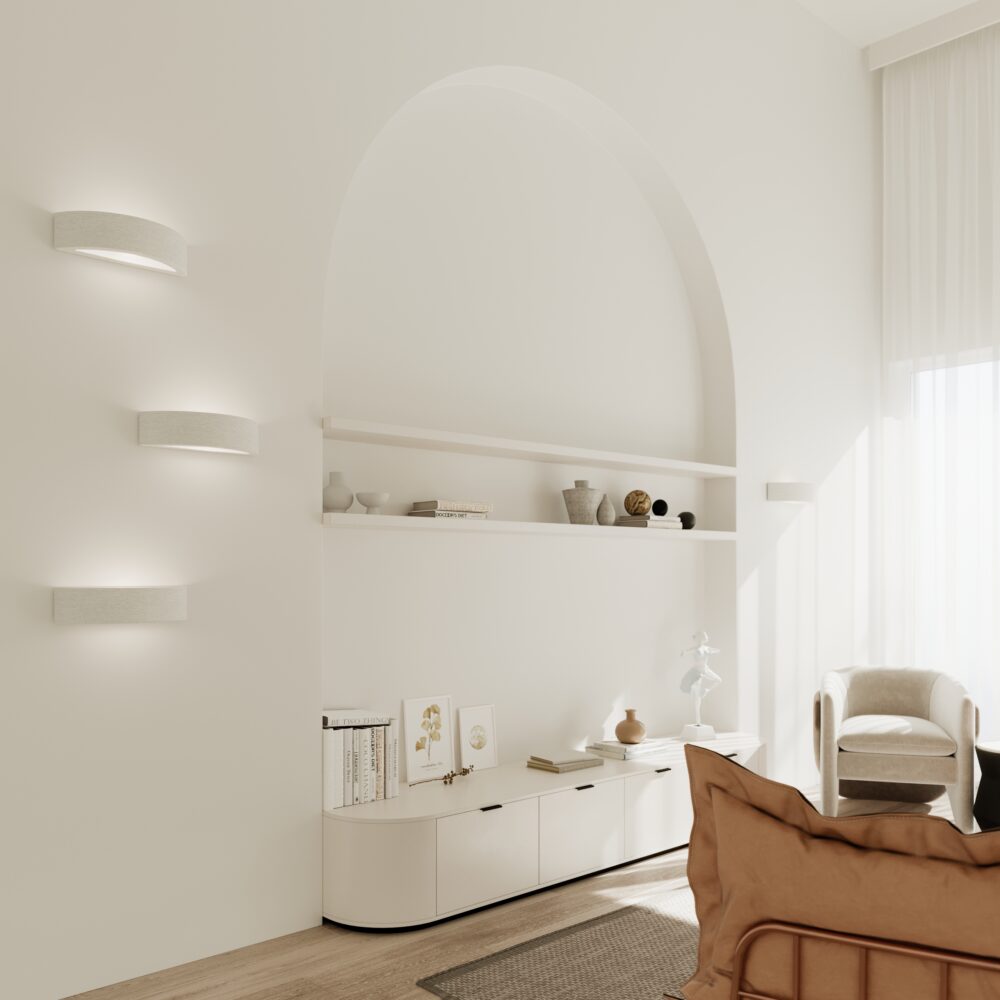 Kinkiet Ceramiczny ATENA 30 biały