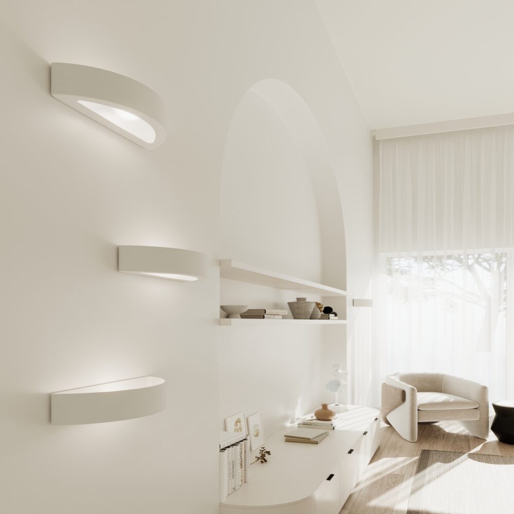 Kinkiet Ceramiczny ATENA 30 biały