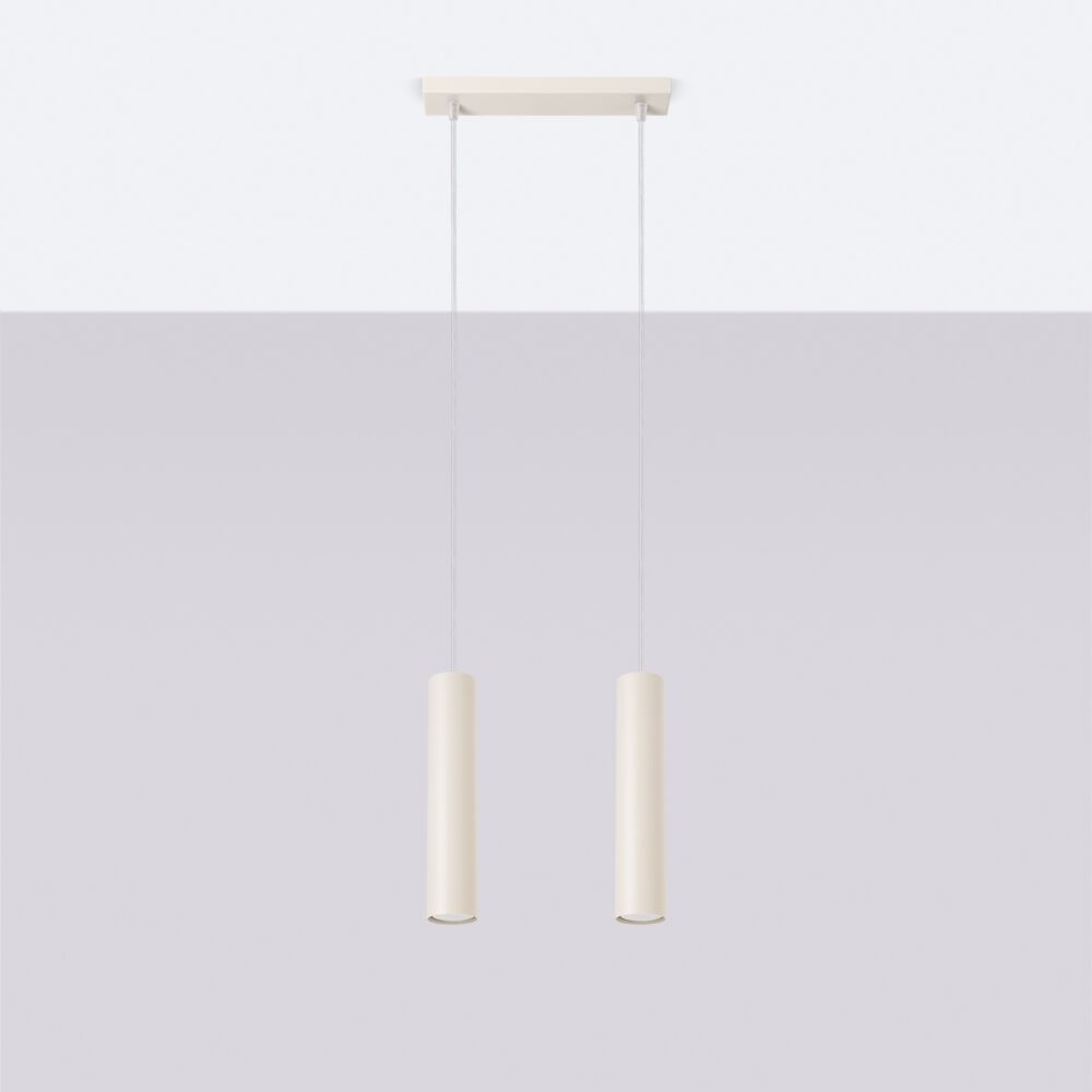 Lampa wisząca LAGOS 2 beżowa