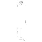 Lampa wisząca LAGOS 1 zielona oliwka