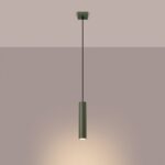 Lampa wisząca LAGOS 1 zielona oliwka